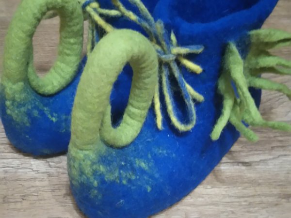 Vaikiskos veltos tapkutėe "Melynieji riestanosiai" - Shoes & slippers