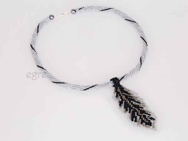 Necklace "Feather" 2