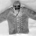 Grey kids sweater  - Children clothes - knitwork