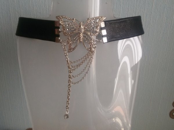 Kaklo papuošalas-čokeris,,Drugelis'' - Necklace