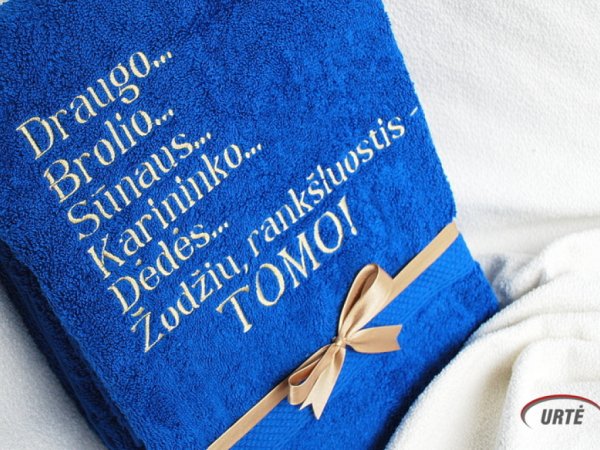 Vardinis rankšluostis - su niekuo nesumaišysi 2