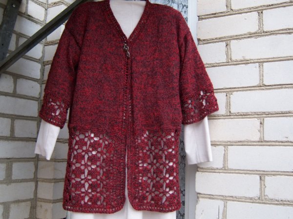 Burgundiskas ilgas megztinis - Sweaters & jackets