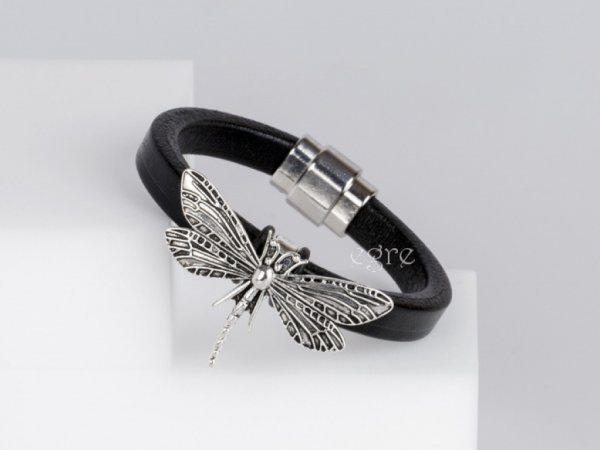 Regaliz#2 bangle - Leather articles