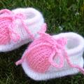 Newborn booties - Children clothes - knitwork