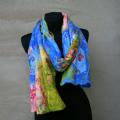 Scarf  SKY FLOWERS - Scarves & shawls - felting