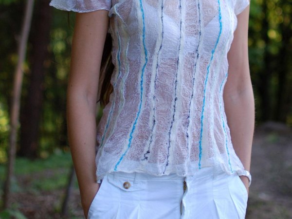 Velta palaidinė " Šilkinukas" - Blouses & jackets