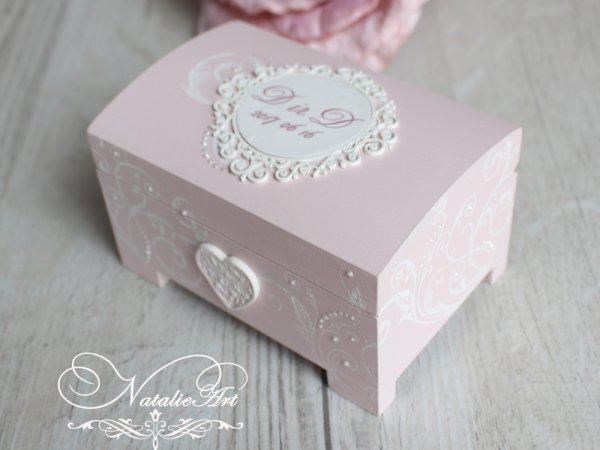 Vestuvinė dėžutė (vardinė) - Decoupage