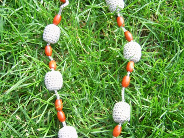 Spalvoti karoliukai iš gamtos - Necklace