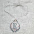 Medallion with letter of a name. - Necklace - beadwork