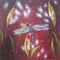 Dragonfly 55x60, oil on canvas. - Oil painting - drawing