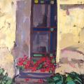 Old House Window. Acrylic painting on canvas. Canvas size 50x70cm. - Acrylic painting - drawing