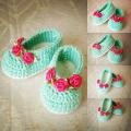 Crochet Baby Ballerinas - Shoes - needlework