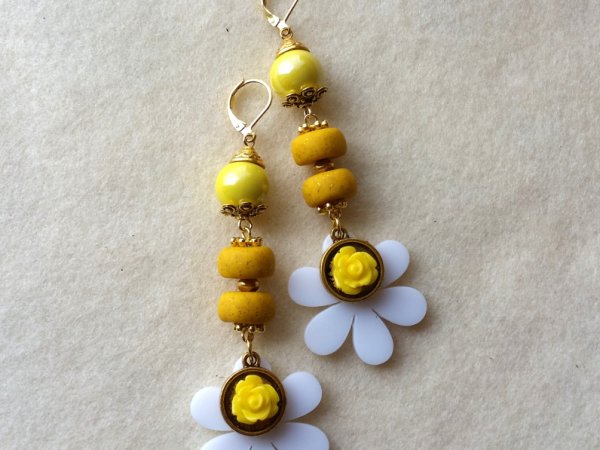 Auskarai " Ramunės" - Earrings