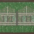 Patchwork  "Fence gates" - For interior - sewing