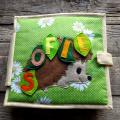 Quiet book with hedgehog - Dolls & toys - sewing