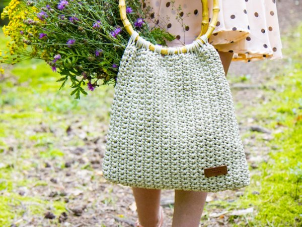 Nerta rankinė su bambukinėmis rankenomis - Handbags & wallets