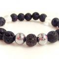 Luxury Lava bracelet - Bracelets - beadwork