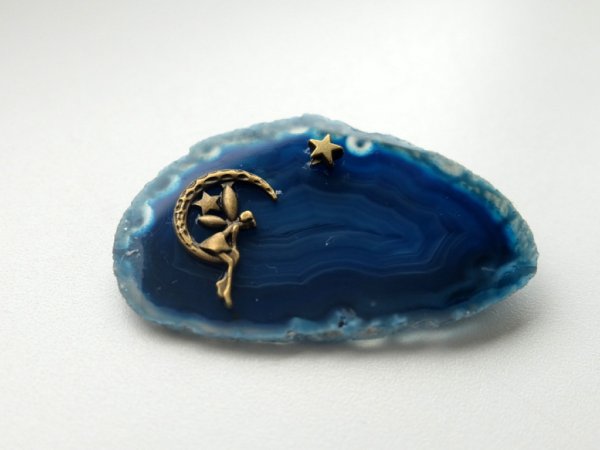 Agate brooch "Dream fairy ..." - Brooches