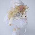 Handmade textile doll angel - Dolls & toys - making