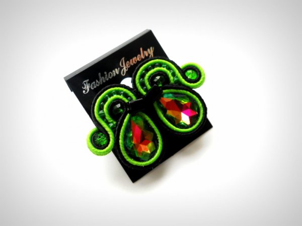 Auskarai "Miražas" - Soutache