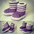 Crochet Baby Boots 12 - Shoes - needlework