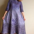 Nunofelt Lilac dress - Dresses - felting