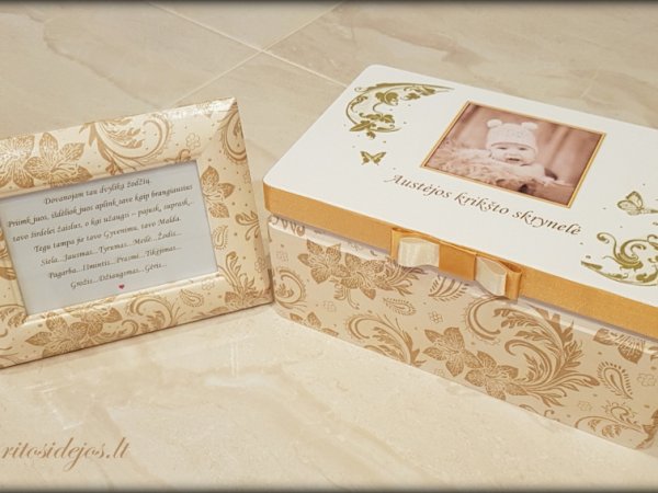 Krikšto dovanos Austėjai - Decoupage