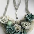 textile neck adornment "Mint" - Accessory - sewing