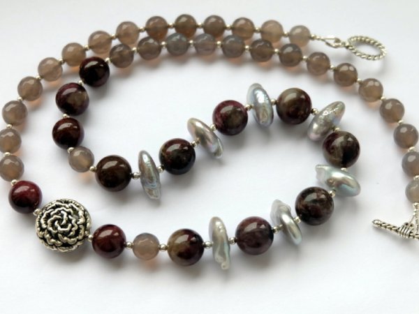 Necklace "Vintage Rose ..." - Necklace
