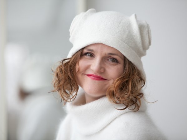 Velta balta merino vilnos kepure - Hats
