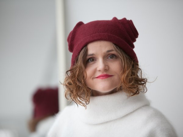 Velta merino vilnos kepure bordo spalvos - Hats