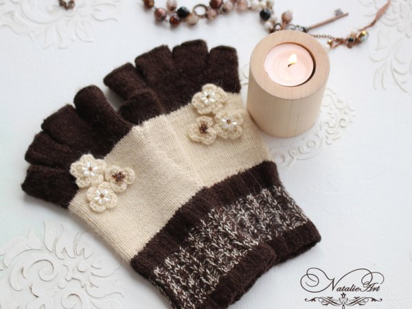 Pirštinės "Cappuccino" - Gloves & mittens