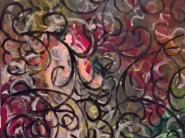 in-a-gada-da-vida - Acrylic painting
