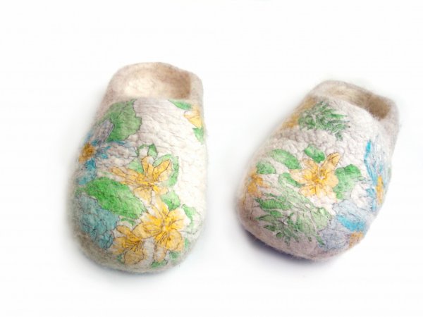 Veltos šlepetės Gėlynas - Shoes & slippers