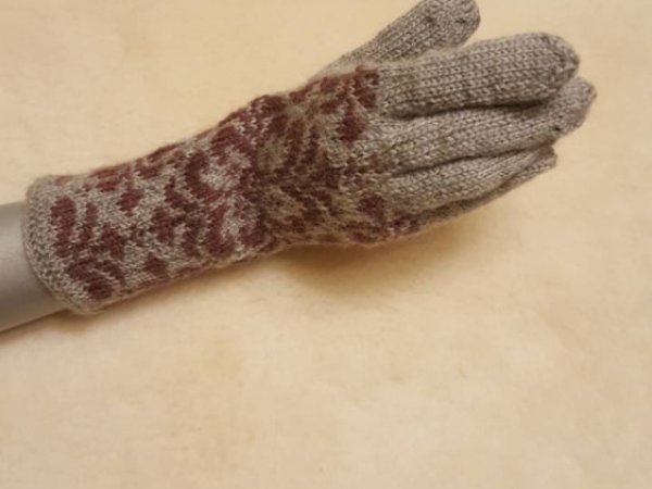 pirstuotos pirstines su bordines spalvos gele - Gloves & mittens