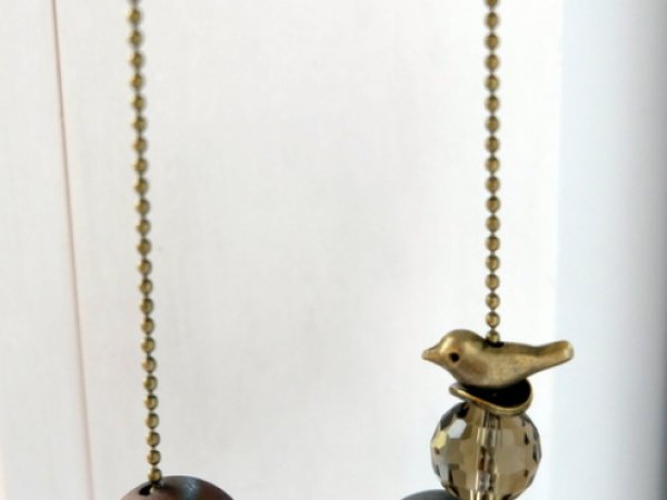  Minimalist necklace "Pawns ..." - Neck pendants