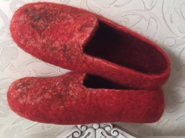 Veltos šlepetės "Avietės" - Shoes & slippers