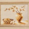 still life with an orchid - Needlework - sewing