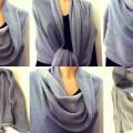 Two-color scarf Fog - Scarves & shawls - knitwork