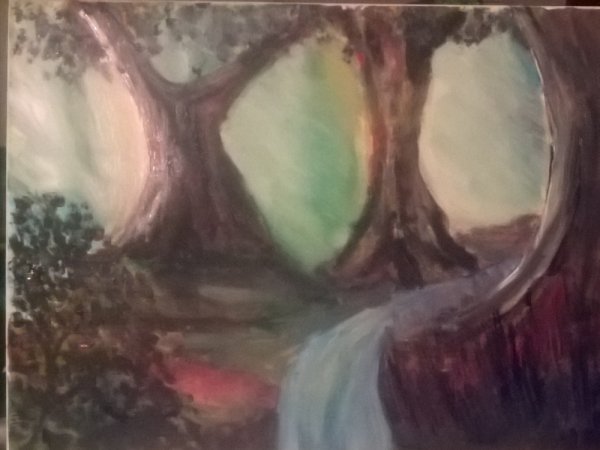 forest - Acrylic painting