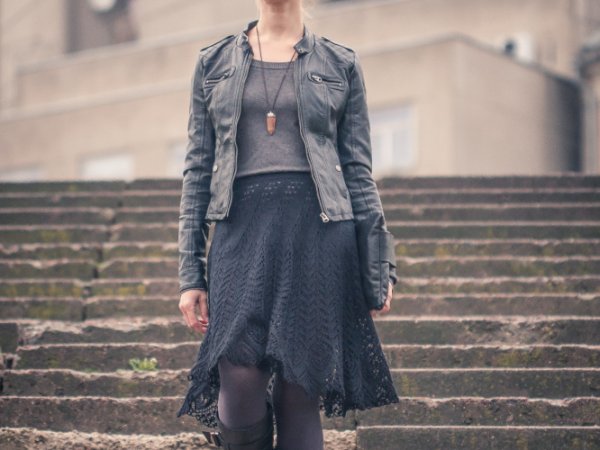 Black lace skirt 3