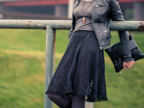 Black lace skirt 2