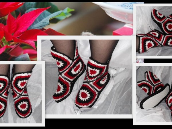 Slippers ,,Puansetias" 2