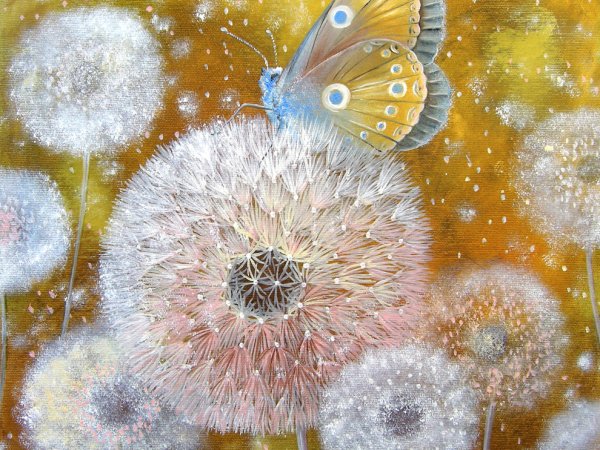 Drugelis 35x35 - Oil painting