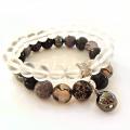 Bracelets Dragon and Crystal Mountain Quartz - Bracelets - beadwork
