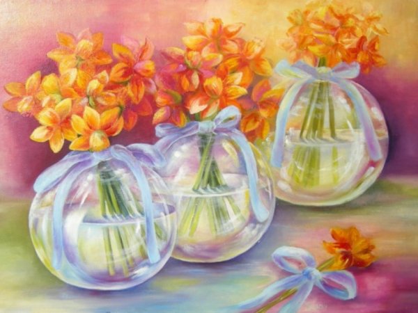 50 eur_Narcizai 59x42 - Oil painting