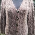 Brown v-neck cardigan - Sweaters & jackets - knitwork
