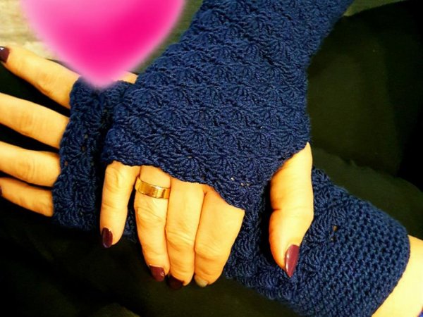 Nertos mėlynos riešinės - Wristlets