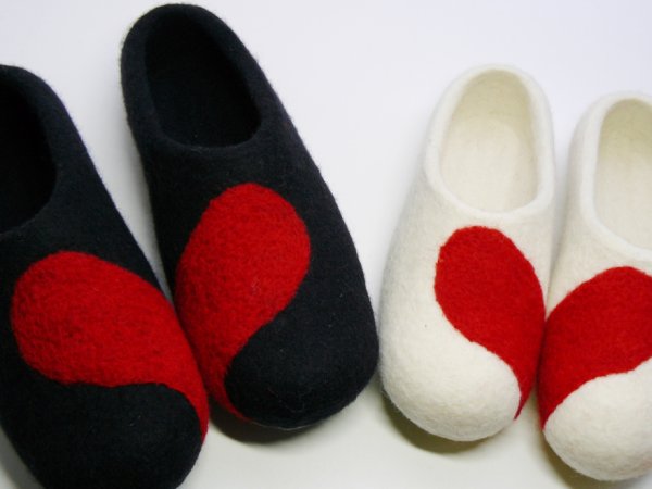 Veltinio šlepetės Valentino dienai :) - Shoes & slippers