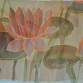 Water Lilly - chiffon scarf - Accessory - sewing